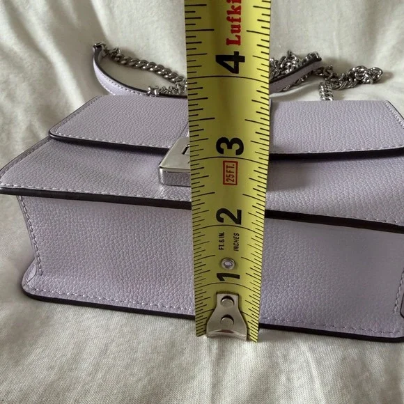 Kate Spade Phoebe Mini Flap Crossbody Bag Lilac Leather KK896 NEW - Picture 9 of 11